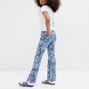Gap x Loveshackfancy Kids Floral 70s Flare High Rise Jeans Gril's Sz 7